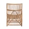 Baxton Studio Genera Modern Bohemian Natural Rattan Lounge Chair 217-12709-ZORO - alternate 6